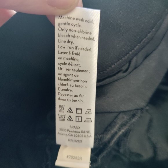 SPANX 20252R The Perfect Pant in Black Knit Ponte Hi-Rise Flare, Women's Medium - Picture 7 of 11